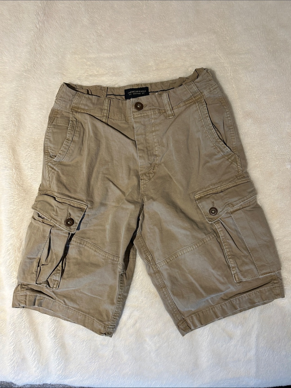 American Eagle Outfitters Khaki Cargo Shorts